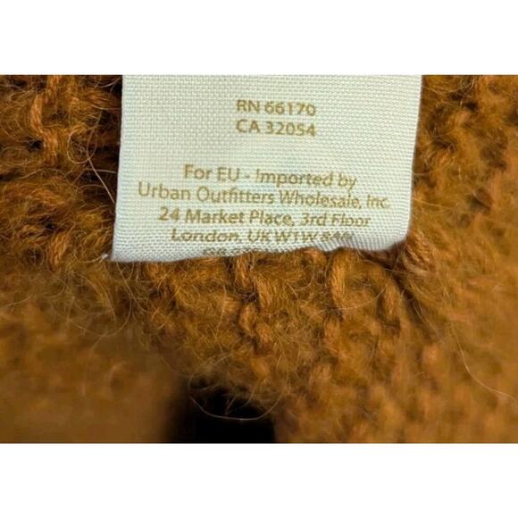 Free People All Mine Oversized Alpaca Blend Sweater Rust Orange Size Large B - Picture 4 of 7